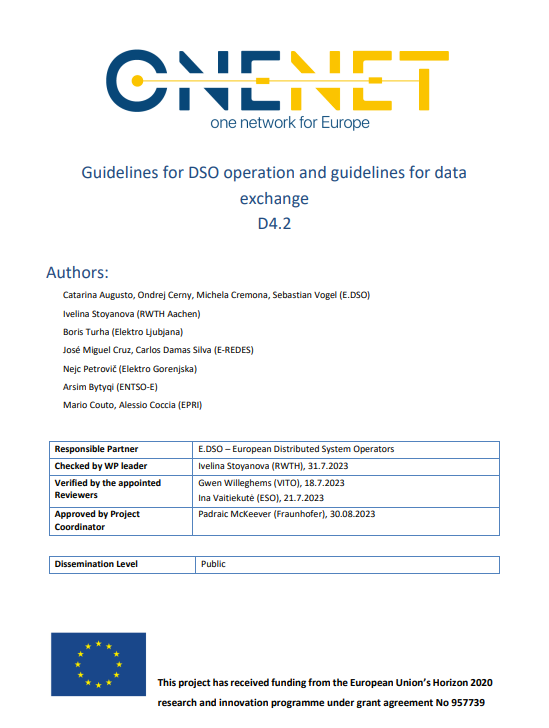 OneNet: Guidelines for interoperability in DSO data exchanges for flexibility